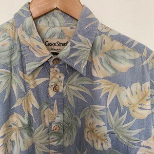 Vintage Cookie Street Blue Hawaiian Shirt